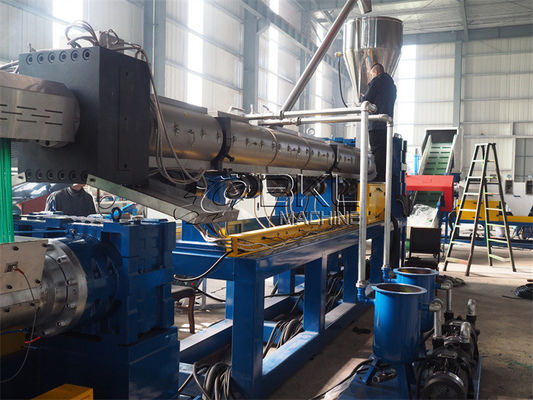 Double Stage Plastic Granulating Machine 250KW Pet Flakes Recycling Machine