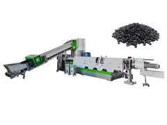 Morre a máquina de reciclagem de corte quente da peletização plástica da cara